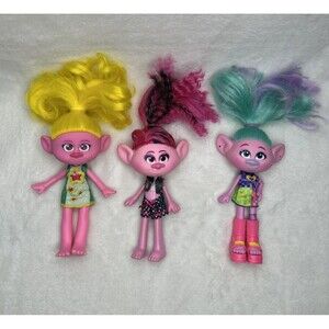 Dreamworks Trolls Band Together Trendsettin Viva Fashion Dolls 7” Lot Of 3